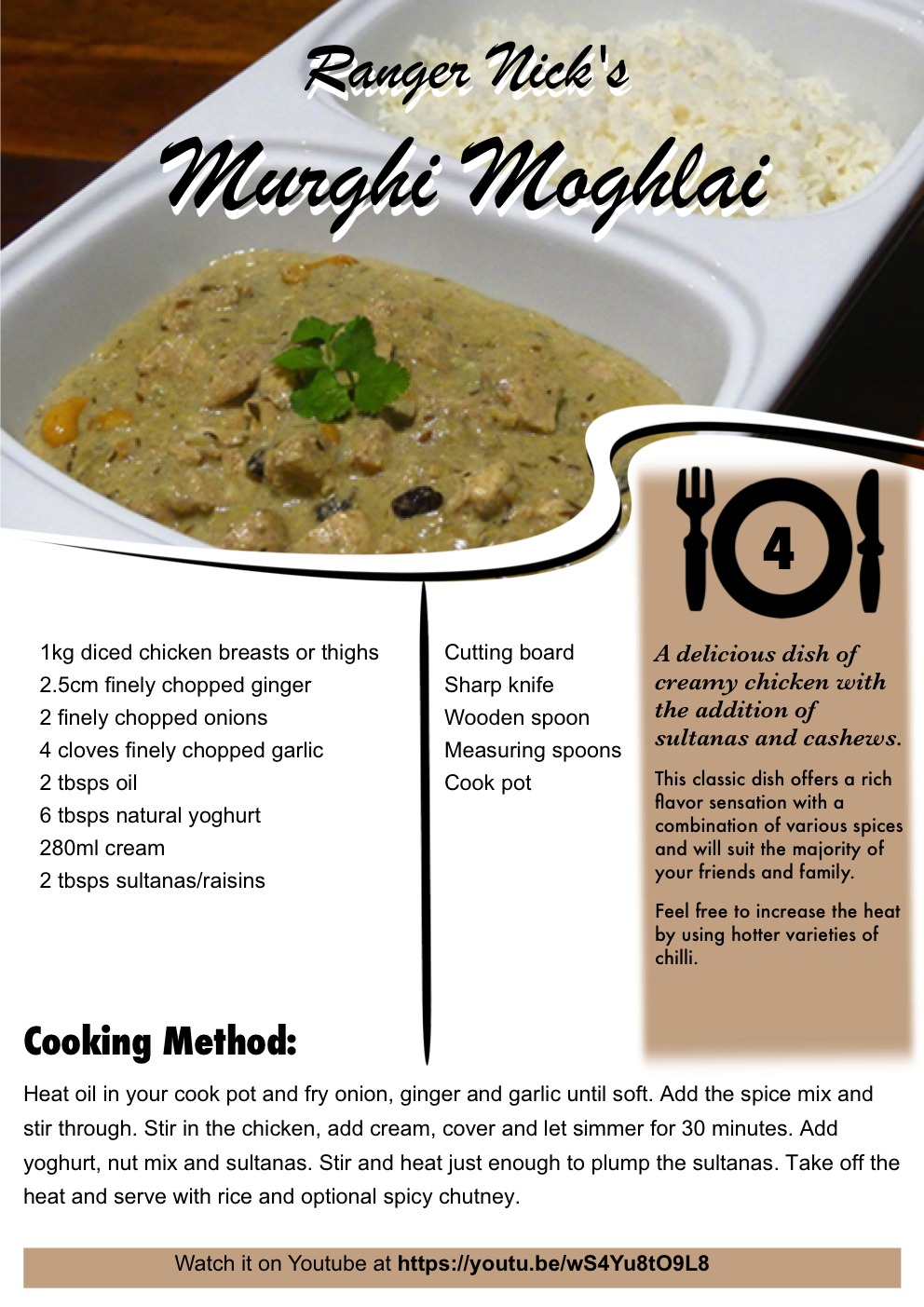Murghi Moghlai Recipe