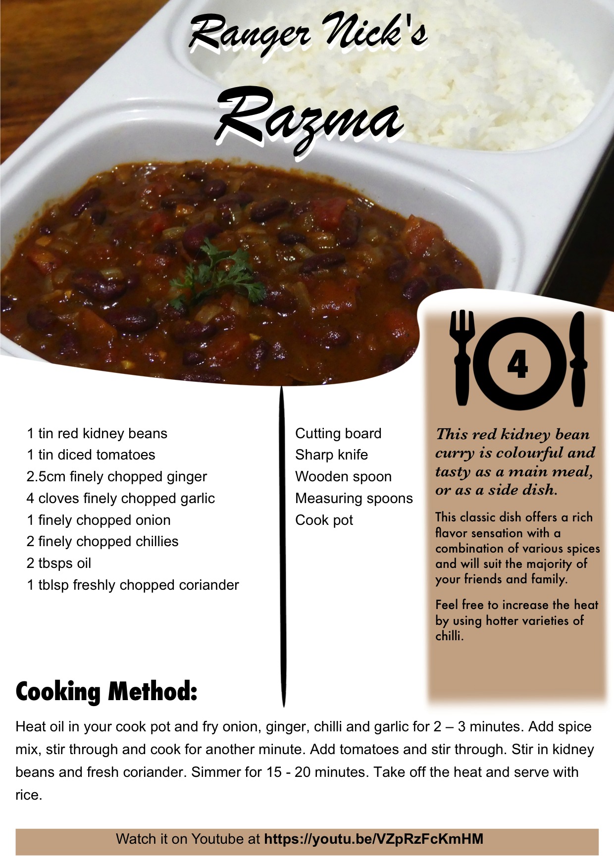 Razma Red Kidney Bean Curry Kit