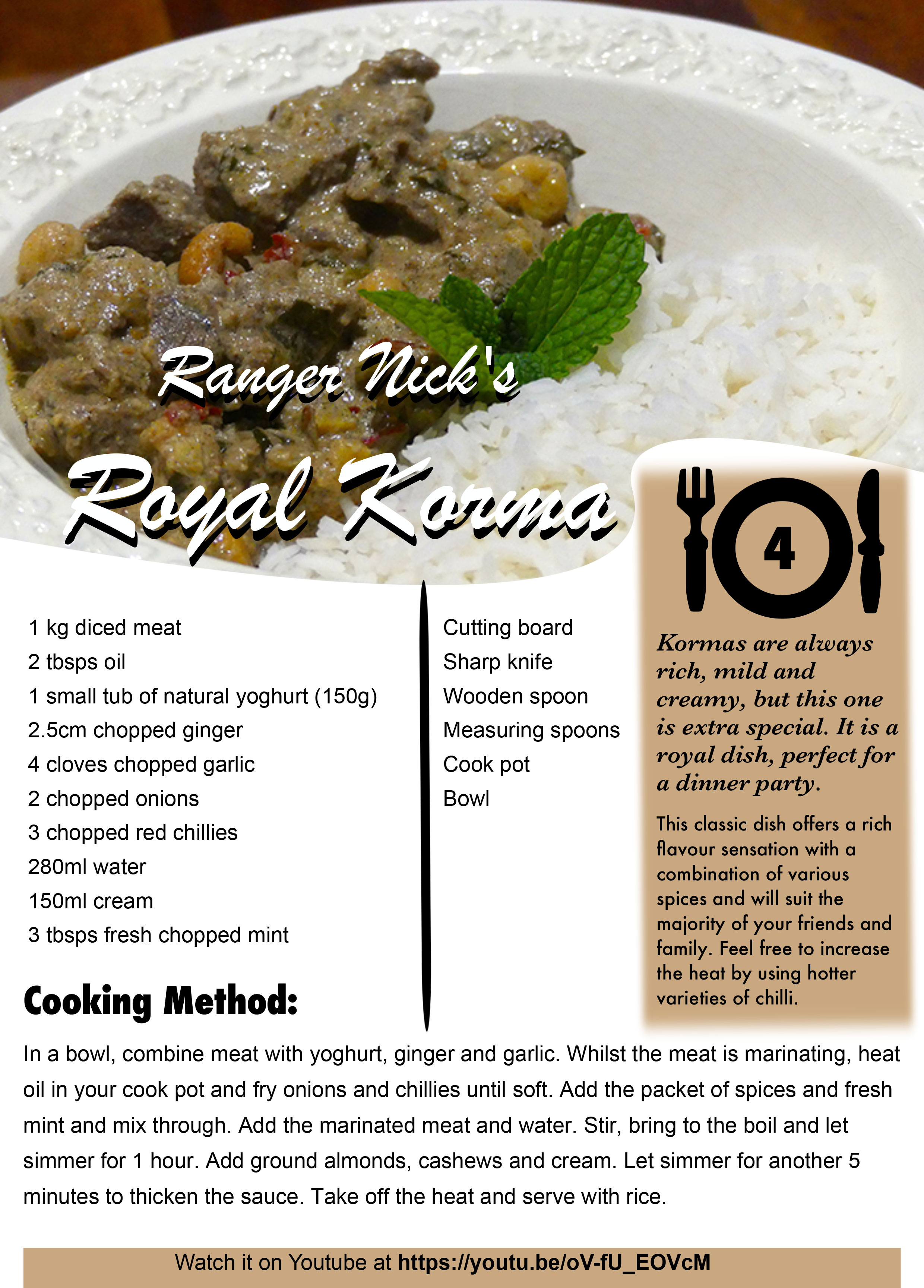 Royal Korma Recipe